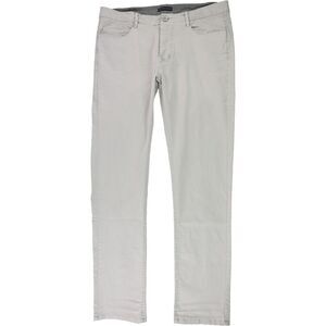 Rogue State Mens Solid Casual Trouser Pants, Beige, 34W x 32L, DM